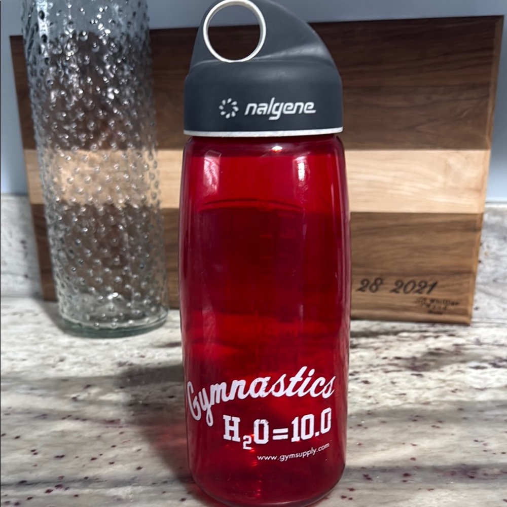 Nalgene Red Gymnastics Water Bottle